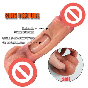 Masturbator Silikon Cair 7-9 Inci Unisex Tahan Air Lembut Grosir Pabrik Simulasi Penis <span class=keywords><strong>Dildo</strong></span> - Product Image 5