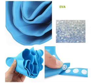 Casquette de douche ajustable en EVA écologique avec logo personnalisé, imperméable, pour bébé, pour le lavage des cheveux, produits de salle de bain pour le nettoyage - Product Image 3