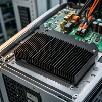 Casing Pendingin Aluminium Ekstrusi Daya Tinggi dengan Flensa Pemasangan untuk Peralatan Elektronik Inverter Industri