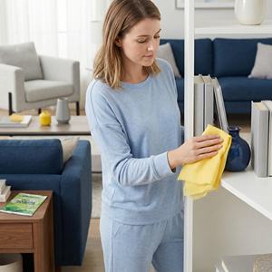 Paños de Malla No Tejida Amarillos MinPar, Empaquetados Individualmente, Fuerte Adhesión al Polvo, para Reacabado Automotriz y Limpieza de Muebles - Product Image 4