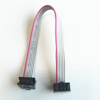 Cable Plano Personalizado de 6 Pines, Paso de 1.27 mm, Gris, AWM2651, 28 AWG, Arnés de Cables, Cable FC