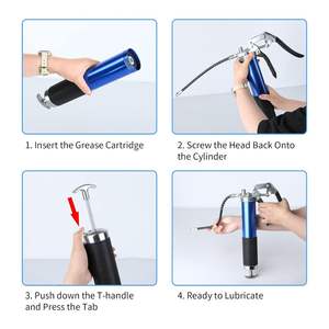 Pistolet à graisse manuel pour véhicules, outil de pompe à huile de lubrification manuelle pour voitures, camions, 400CC - Product Image 3