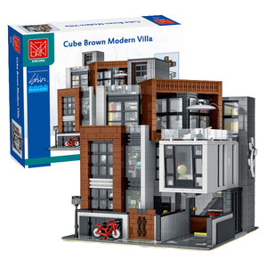Set de Bloques de Construcción de Villas Modernas de Alta Gama, Escala 1:72, Plástico ABS, Juguete Educativo para Niños, Serie Calle de la Ciudad, Venta al por Mayor OEM - Product Image 4