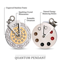 Colliers de mode pour femmes en cristal, pendentifs en acier inoxydable de haute qualité, énergie quantique scalaire, prix