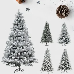 Duoyou Modern Premium Decoration Handmade Artificial Xmas PVC PET Indoor Christmas Tree Snow Falling