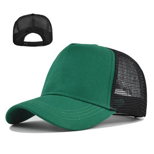 卸売ユニセックスハードトップブランクベースボールキャップサマーサンバイザーキャップメッシュ生地<span class=keywords><strong>YOLO</strong></span>コットントラッカーハット - Product Image 1