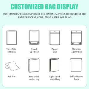 Tùy chỉnh in có thể tái chế khóa kéo Zip khóa vật liệu composite trong suốt 3 bên con dấu mềm câu cá thu hút móc bao bì - Product Image 6