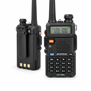 BFUV-5RX Talkie-walkie professionnel tri-bande VHF/UHF, radio bidirectionnelle 5W, 128 canaux, longue portée, interphone analogique portable - Product Image 1