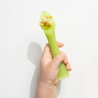 Résistant aux hautes températures 100% Silicone cuisson à la vapeur bol pliable longue cuillère courte bébé vaisselle ensemble de vaisselle