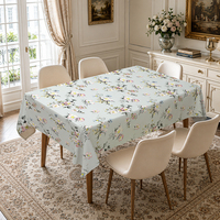Rouleaux de nappes en plastique en gros, nappes en PVC douces et respectueuses de la peau avec motif floral élégant pour la salle à manger à domicile