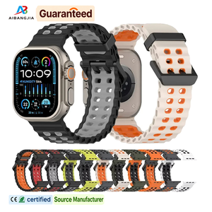 Correa Deportiva Transpirable de Silicona para Reloj <span class=keywords><strong>Apple</strong></span> <span class=keywords><strong>Watch</strong></span> Ultra 3 49mm Series 11 10 46mm 45mm - Product Image 1