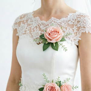 Fleur artificielle en soie de 5 cm, rose en tissu de soie, accessoires de mariage, accessoires pour fleurs de poitrine, chapeau de <span class=keywords><strong>paille</strong></span>, 2026 - Product Image 2