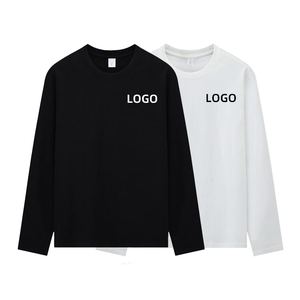 2025 LOGO personalizzato 280 grammi Pullover bianco 100% cotone a maniche lunghe da <span class=keywords><strong>uomo</strong></span> <span class=keywords><strong>felpa</strong></span> girocollo - Product Image 1