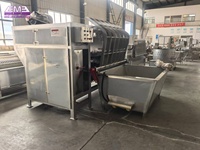 Ligne d'abattage halal pour moutons et chèvres avec moteur et pompe, équipement d'épilation en acier inoxydable à haute efficacité pour abattoir