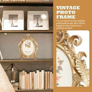 Sierlijke Hars Vintage Fotolijst 4X6 5X7 6X8 Hete Verkoop Ovaal Retro Huisdecoratie Fotolijst Vintage - Product Image 5