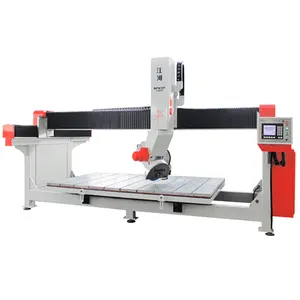 Máquina de corte de ponte cnc de 5 eixos, máquina de corte de serra de ponte em mármore GQ-3220C pedra