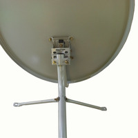 Sistema de Satélite de Banda Ku de 60 cm Económico, Incluye 24 Antenas Parabólicas, Trípode y LNB para Canales HD Gratuitos