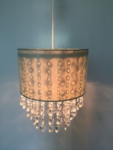 OEM Cinese classico Lato pieghettato Garza <span class=keywords><strong>Perline</strong></span> filo d'epoca cornici <span class=keywords><strong>paralume</strong></span> - Product Image 5