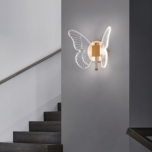 Lampe murale LED papillon, <span class=keywords><strong>design</strong></span> pour chambre à coucher, couloir, décoration murale, lumière pour chambre à coucher, salon, salle à manger - Product Image 6