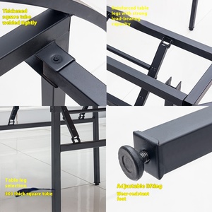 Muebles de hotel modernos, <span class=keywords><strong>mesa</strong></span> de comedor plegable y silla, juego de caja de salón de banquetes para 10 15 20 personas para uso doméstico - Product Image 2