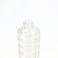Bouteille de parfum en verre cylindrique transparente vide personnalisée de 30ml emballage cosmétique joint de goulot d'étranglement Botal Parfum avec bouchon de pompe de pulvérisation