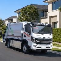 Camion à ordures électrique à compression 12T, nouvelle énergie, 4x2, chargement arrière, zéro émission, taux de compactage élevé, véhicule municipal