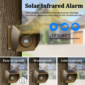 Alarme de sécurité de garage solaire sans fil avec détecteur de mouvement Système d'alarme antivol - Product Image 6