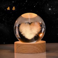 Graveur laser à diode 3D personnalisé pour la production en série de boules en verre acrylique, avec prise en charge programmable du format DXF pour la gravure interne