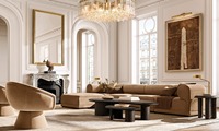 Table basse de salon en bois massif au design moderne et contemporain, style OEM