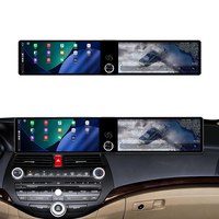 Radio MOOKAKA Dual de 12.3 Pulgadas para Honda Accord 8.ª Generación 2008-2013, Reproductor de Video con Pantalla Táctil Inalámbrica CarPlay, Android 14 4G, GPS