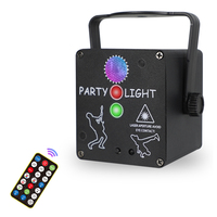 Vente flash Mini projecteur laser à 3 trous Lumière disco DJ Faisceau laser Décoration de fête Lumière de scène étoile Laser Fête Vacances Chambre à coucher