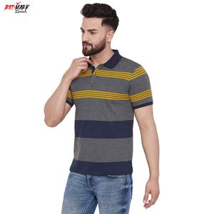 เสื้อโปโลผ้าสักหลาดสวมใส่สบายแขนสั้นสำหรับผู้ชายเสื้อสีพื้นสำหรับสวมใส่ในฤดูใบไม้ผลิและฤดูร้อน - Product Image 5