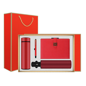 Ensemble cadeau d'entreprise promotionnel : carnet, stylo, bouteille d'eau, tasse isotherme, logo OEM personnalisé, événement d'entreprise, clé USB promotionnelle - Product Image 1