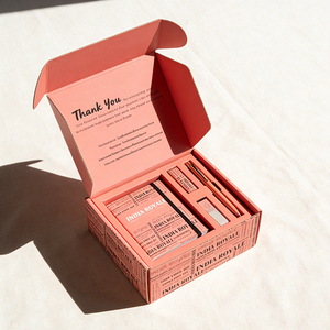 Eco-Friendly Reusable Kraft Corrugated Mailer Box for Skincare Cosmetic Products Double-Sided Four-Color Printing Customizable - Product Image 3