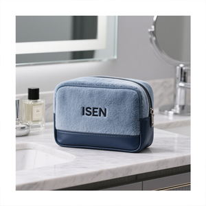 Bolsas de Maquillaje Plegables Portátiles con Cierre de Cremallera <span class=keywords><strong>ISEN</strong></span>, de Felpa Suave, para Mujer, Multicolores, Exquisitas, Organizador de Cosméticos de Viaje - Product Image 3