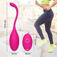 Vibrateur sans fil en silicone rose pour femmes avec 10 modes intenses et télécommande pour flirter en couple