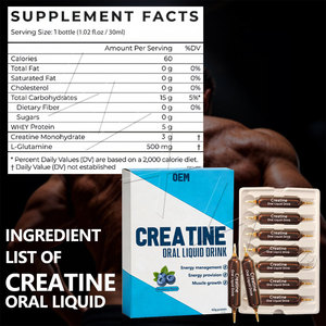 Solución Oral de Creatina de Doble Acción con <span class=keywords><strong>BCAA</strong></span> - Mejora la Resistencia Muscular y Repone la Energía - Product Image 6
