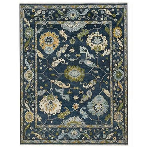 พรมขนสัตว์ออกแบบด้วยมือเป็นมิตรกับสิ่งแวดล้อมด้วยรูปแบบนามธรรมที่ไม่ซ้ำกันผลิตภัณฑ์เครื่องทำใหม่สำหรับขาย - Product Image 1