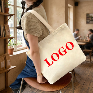 Grand sac fourre-tout en toile avec imprimé lettres, poignée d'épaule, réutilisable, écologique, pour usage quotidien, sac à main décontracté - Product Image 2