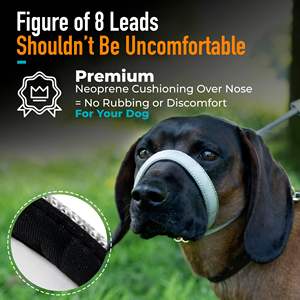 Guinzaglio per Cani a Forma di 8 con Meccanismo Anti-Groviglio, Anti-Trazione, con Supporto Nasale Imbottito - Product Image 5