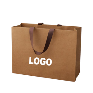 Wholesale Custom Logo Printed Extra <b>Large</b> Grocery <b>Bag</b> Packaging White Clothing <b>Gift</b> Shopping Tote Paper <b>Bag</b> with Handle OEM - Product Image 6