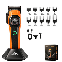 Motor Magnético de 13000 rpm, Cortadora de Pelo Eléctrica Inalámbrica de 7000 RPM, Kit de Recortadora con Pantalla LED para Peluquería