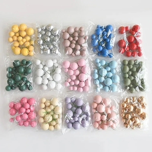 Lot de 20 boules décoratives pour gâteau, sphères DIY pour la décoration de gâteaux d'anniversaire, pour fêtes, célébrations, mariages, boules scintillantes 2cm-4cm - Product Image 6