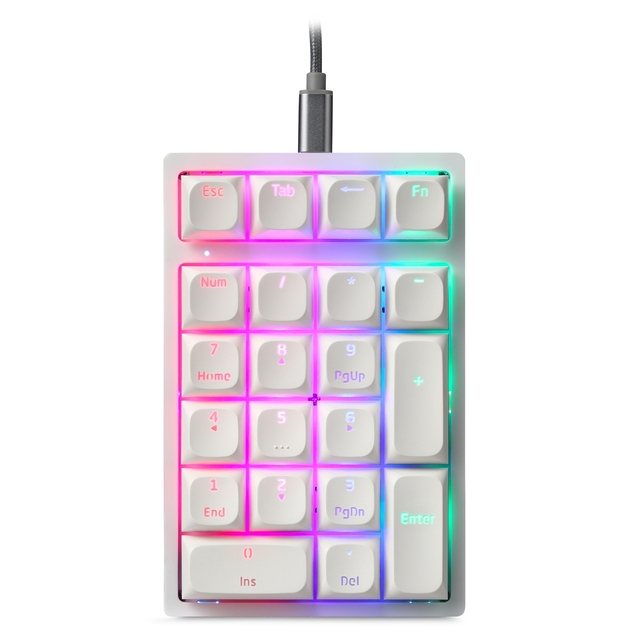 Motospeed K24 Mechanical Numeric Keypad Hot-Swap GATERON Switch Wired Keyboard Computer Numpad 21 Keys PBT Keycap for Laptop PC