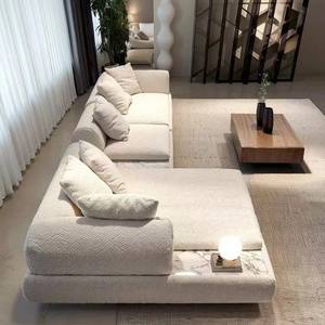 Muebles de Estilo Contemporáneo de Primera Calidad, Sofá Modular Reclinable de Tres Plazas en Forma de L Minottii Supermoon, Sofá Seccional de Cuero Genuino - Product Image 1