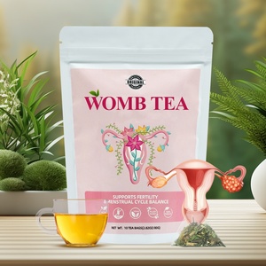 Té para el Equilibrio Hormonal Chinaherbs, Productos Veganos Naturales, Apoya la Salud de la Fertilidad, Té de Jengibre y Hierbabuena para Calentar el Útero - Product Image 3