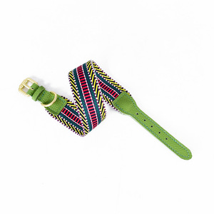 <span class=keywords><strong>Collar</strong></span> de cuero clásico de lujo para mascotas con estampado decorativo lateral <span class=keywords><strong>Corgi</strong></span> collares laterales para mascotas correas decoración de plumas correa de perro para gatos - Product Image 4