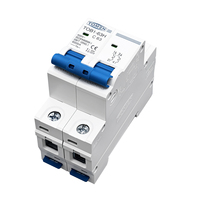 TOMZN 2P AC MCB TOB1-63 Tipo C 230/400V~ 50Hz/60Hz Mini Interruptor Automático 6A 10A 16A 20A 25A 32A 40A 50A 63A