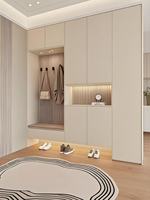Meuble d'entrée, table de salon, meuble à chaussures d'entrée en bois imprimé haut de gamme avec étagère de rangement