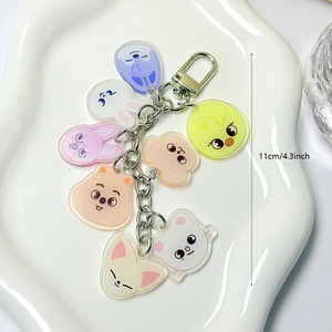 Bán buôn Kpop Sản phẩm đi lạc trẻ em hai lần <span class=keywords><strong>Keychain</strong></span> trong Acrylic hỗ trợ ánh sáng mặt dây chuyền phim hoạt hình phong cách <span class=keywords><strong>Keychain</strong></span> - Product Image 1